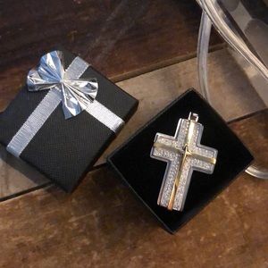 Gold & stainless silver chain pendant